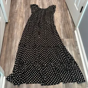 Kate Spade Lia Polka Dot Maxi Dress Size Medium thumbnail 2