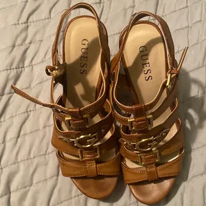 - G by Guess Brown Sandals thumbnail 2