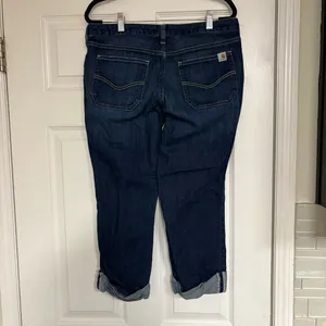 Carhartt Denim Curvy Fit Crops Size‎ 10 thumbnail 2