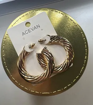 Acevan gold hoops earrings thumbnail 1