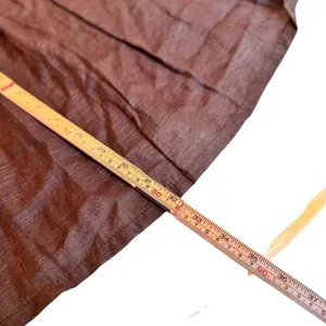 YA Los Angeles Bronze Brown Rosette Shoulder Mini Dress Medium Elastic Waist Tie thumbnail 13