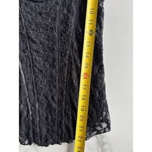 Intimately Free People Black Lace Corset Top Cami Tank Boning Size M Coquette thumbnail 4