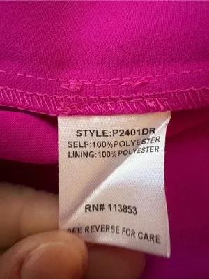 NWT Sugarlips Fuchsia Pink Strapless Ruffle Jumpsuit Size L thumbnail 11