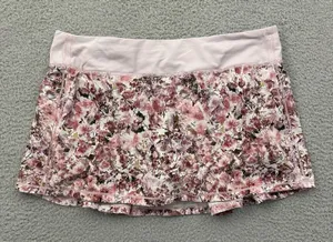 Lululemon Pace Rival Skirt Skort Floral Athletic Athleisure Tennis Women's 10 thumbnail 1