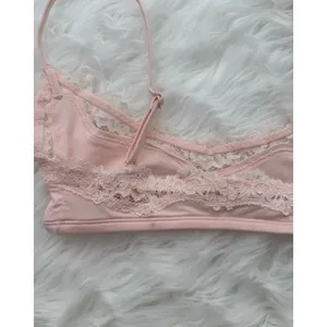 Skims Fits Everybody Lace Scoop Bralette Primrose Tonal Size XXS thumbnail 7