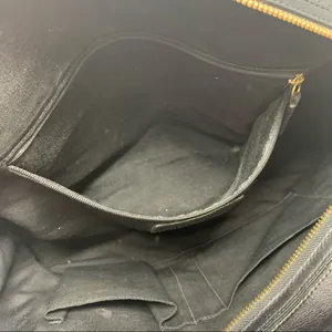 Coach Signature Hampton Black Monogram Canvas Leather Handbag thumbnail 11