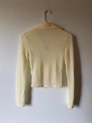 ASTR the Label NWT lamora knit waffle ruched button up top thumbnail 3