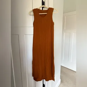 Lululemon All Yours Tank Maxi Dress Butternut Brown sleeveless‎ cotton lounge thumbnail 5