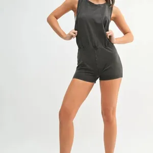 NWT MONO‎ B Mineral Wash Vintage Romper thumbnail 5