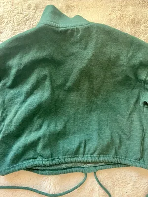 La Hearts Forest Green Half-Zip women’s sweatshirt thumbnail 3