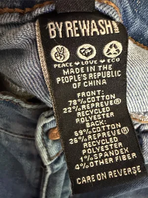 Rewash Distressed Light Blue High-Rise Jean Shorts thumbnail 3