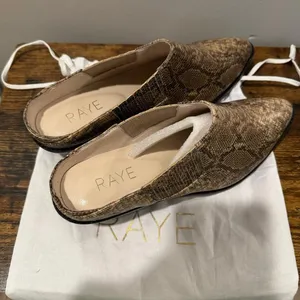 Raye Slip-On Snakeskin Mule Booties Size 8 thumbnail 9