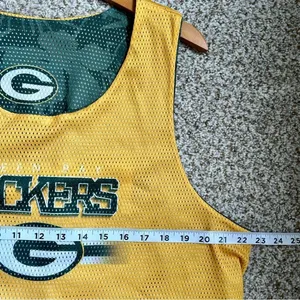 Green Bay Packers Green Gold Reversible Jersey XL Football NFL Fan thumbnail 5
