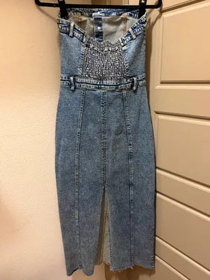 Princess Polly Denim Maxi Dress thumbnail 4