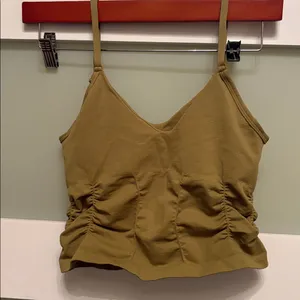 Free People Movement Good Karma Ruched Crop Top thumbnail 3