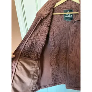 Prana Elsa Quilted Sherpa Jacket Large Maroon thumbnail 6