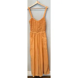 Free People Forever And Always Ruched One-piece Jumpsuit Size Medium thumbnail 13