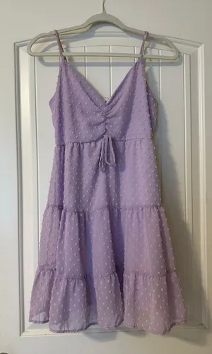 Peach Love Lilac Purple Sundress thumbnail 1