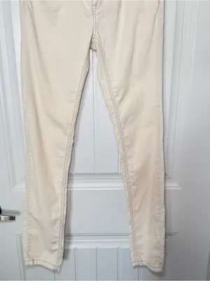 Free People Women’s Size 28 Ivory Corduroy Pants Y2K Indie Sleaze Soft Grunge thumbnail 5