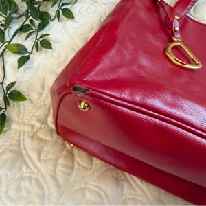 Ralph Lauren Red Newbury Classic Tote thumbnail 8