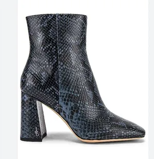 Sam Edelman Codie Bootie in Marina Blue Snakeskin Sz 9 thumbnail 1