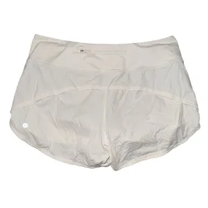 Lululemon Athletica BNWOT white speed shorts 10 tall thumbnail 2