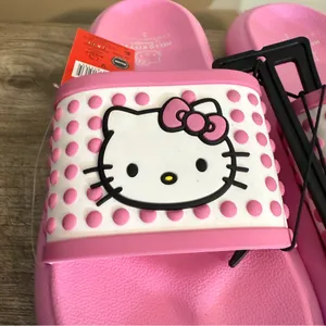 NEW Sanrio Hello Kitty Pastel Pink Slide Sandals Women’s Size 9 thumbnail 7