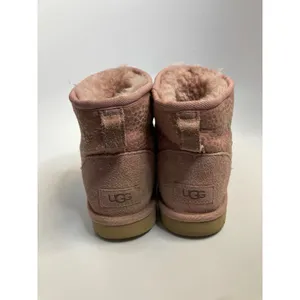 UGG Classic Mini Boots Women Size 8 Pink Good Metallic Snake Print Shearling thumbnail 4