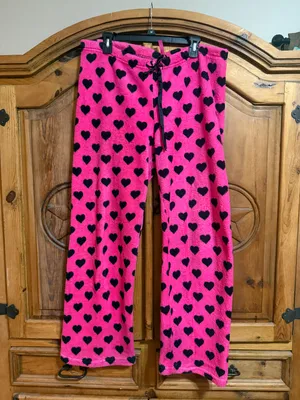 Hot Kiss Pink and black heart pijamas and lounging #hotcore thumbnail 1