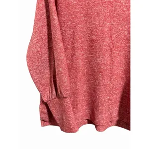 Maeve by Anthropologie‎ Fleece Cowl Neck Sweater Red Women's Size Large thumbnail 7
