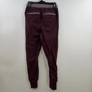 Lululemon Get Going Jogger 4 Heathered Black Cherry Burgundy Zip Pockets thumbnail 6