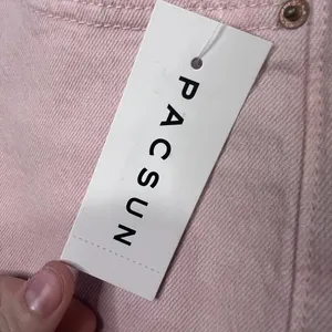 PacSun Light Pink High-Rise Denim Shorts thumbnail 4
