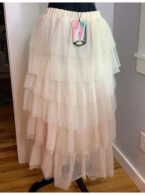 Wicked X Paul Tazewell Womens Glinda Tulle Layered Skirt blush pink Beige Small thumbnail 8