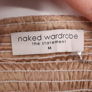 Naked Wardrobe The‎ Statement Leopard Print Crop Top Sweetheart Neck M thumbnail 3