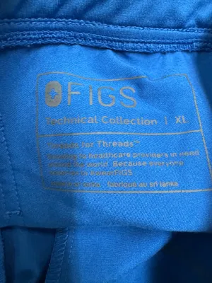 Figs Royal Blue Zamora Jogger Scrub Pants Size X-Large thumbnail 4