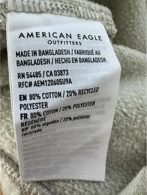 AE Everyday Luxe Wide-Leg Sweatpant American Eagle NWT Green XL thumbnail 4
