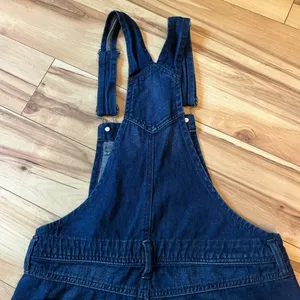 L.E.I. Y2K Denim Shortalls Women’s Sz Med Overalls Bib Shorts Boho 2012 Grunge thumbnail 14