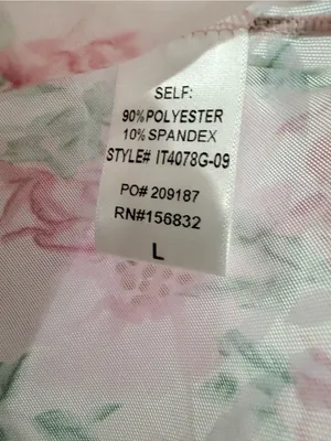 BiBi Pink Floral Short Sleeve Crewneck Top thumbnail 5