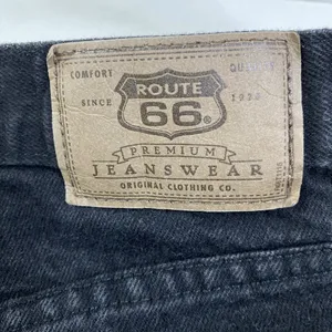 Route 66 Jeans Womens Black Relaxed Fit High Waist Denim Pants Casual *FLAW* GUC thumbnail 7