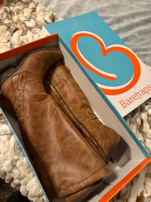 Baretraps Brown lace up back boots thumbnail 1