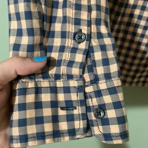 Pendleton Womens Gingham Plaid Button Down Shirt Navy Pink‎ Long Sleeve size M thumbnail 5