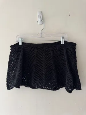 Free People Beach Open‎ Knit Black Fuego Sweater Skirt thumbnail 5