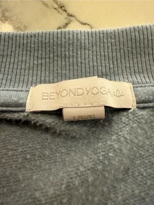 Beyond Yoga Light Sky Blue Button-Up V-Neck Cardigan thumbnail 3