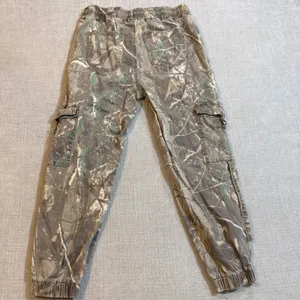 Telepatía Camo Cargo Jogger Pants Size 15/32 Green Brown Y2K Streetwear thumbnail 2