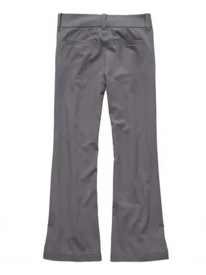 AE Short Stretch Low-Rise Flare Trouser American Eagle NWT Gray Marl Size 14S/32 thumbnail 5