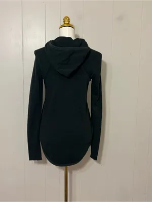 ATM Anthony Thomas Melillo French Terry Zip Front Hoodie Charcoal Heather S thumbnail 14