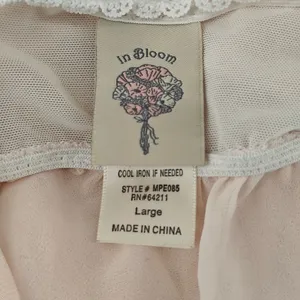 In Bloom Pale Pink Cream Lace Nightie Semi Sheer Womens Lage thumbnail 4