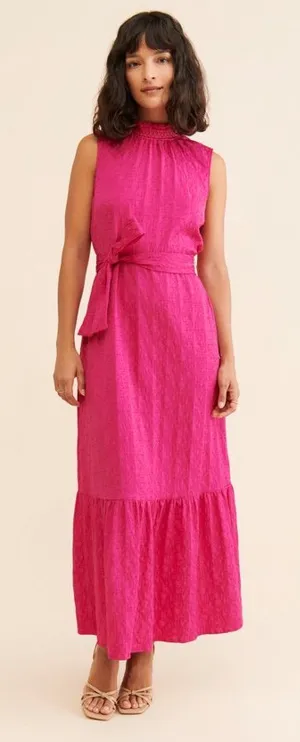 Anthropologie Andresa Flounced Maxi‎ Dress size xs NWT thumbnail 1