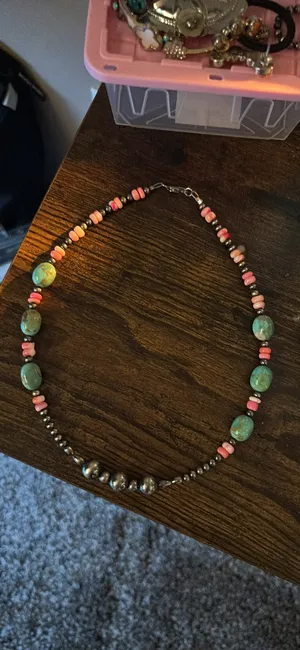 Authentic Turquoise Necklace Blue thumbnail 2