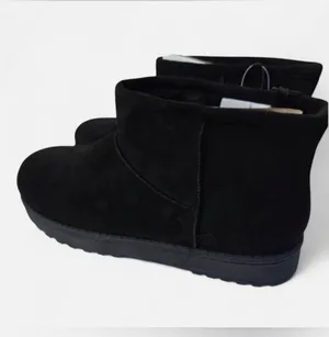 Arizona Jean Co. Women's 'AZ Slater' Black Faux Suede Faux Fur Ankle Boots Size 11M 👢 thumbnail 3